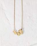 4 Dainty Leaves Necklace
