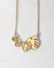 4 Dainty Leaves Necklace